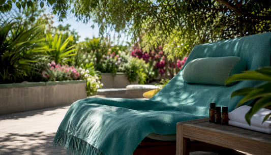 Cozy massage therapy room with neck support